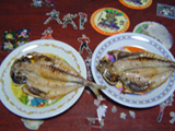 お土産の鯵たち:変身後