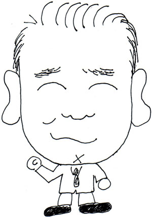 e売るしくみ研究所がお世話になっているH社長さんの似顔絵